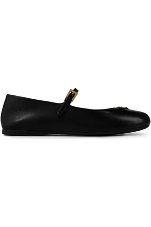 Prada Nappa Leather Ballerina Pumps