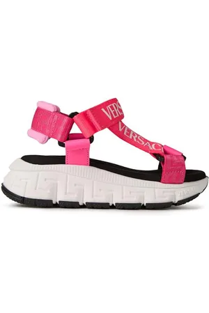 VERSACE Logo Trigreca Sandals Child Girls