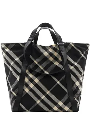 Burberry Large Check Tote Bag