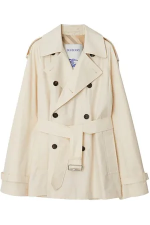 Burberry Short Gabardine Trench Coat
