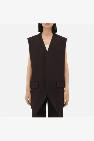 Bottega Veneta Structured Cotton Melange Double Gilet