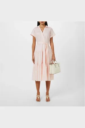 Ralph Lauren Belted Tiered Dress