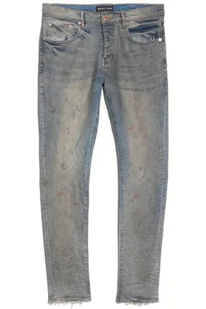 Purple Brand Oil-Splashed Skinny Fit Jeans