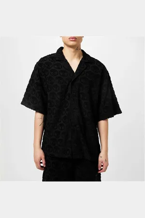 Moschino Textured Logo Short Sleeve Shirt