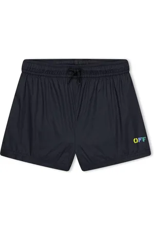 OFF-WHITE Diagonal Rainbow Swim Shorts Juniors