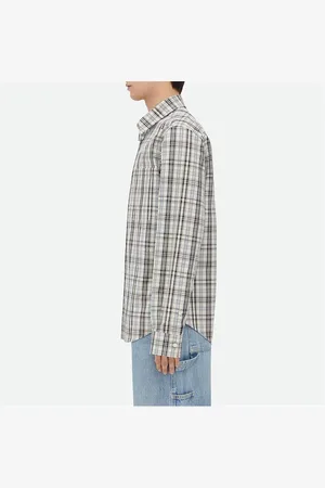 Bottega Veneta Checked Cotton Shirt