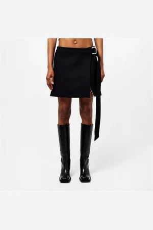 Ami Mini Belted Skirt With Slit
