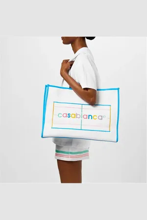 Casablanca Embroidered Knit Shopper