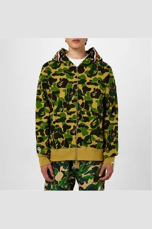 A Bathing Ape Camo Shark Zip Hoodie
