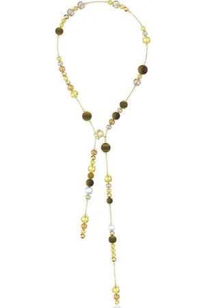 Swarovski Somnia Y necklace, Multicolored, Gold-tone plated
