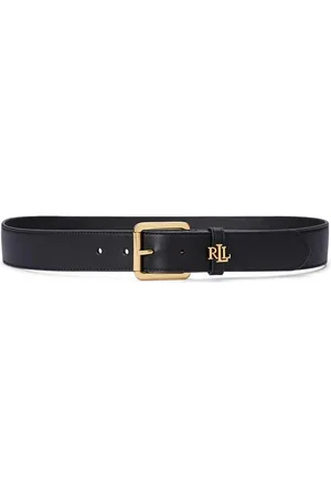 Ralph Lauren Logo Keeper Leather Belt