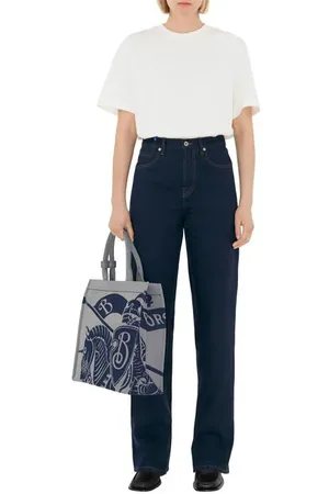 Burberry Medium Ekd Canvas Tote