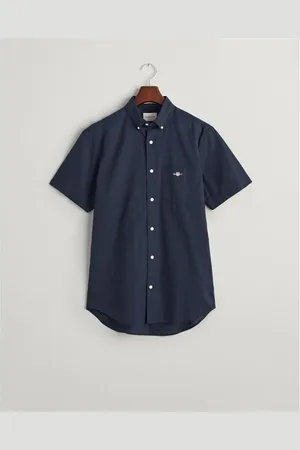 GANT REG COTTON LINEN SS SHIRT EVENING B