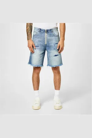 Cole Buxton Distressed Denim Shorts
