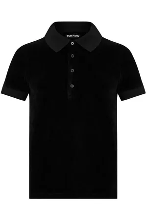Tom Ford Velour Short Sleeve Polo Shirt
