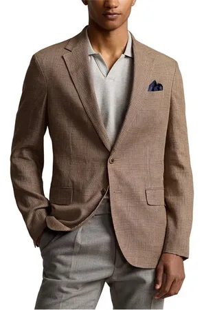 Ralph Lauren Polo Soft Modern Glen Plaid Suit Jacket
