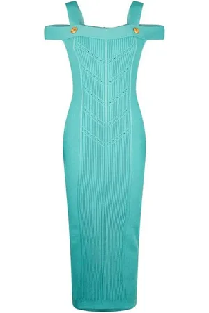Balmain Double Strap Knitted Dress