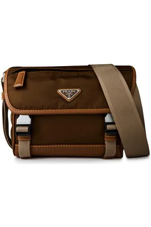 Prada Re-Nylon And Leather Shoulder Bag