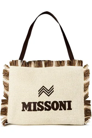 Missoni Medium Fringed Logo Tote Bag