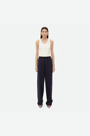 Bottega Veneta Striped Wool Trousers