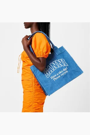 Ganni Large Easy Shopper Tote Bag