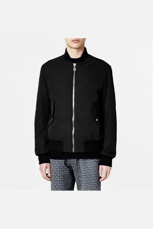 Balmain Logo Nylon Bomber Jacket