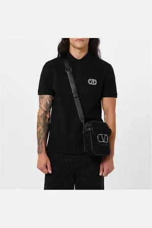 VALENTINO Embroidered V Emblem Polo Shirt