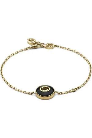 Gucci Interlocking 18k Chain Bracelet