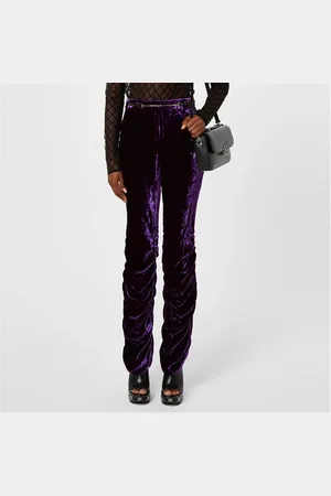 Gucci Velvet Trouser With Horsebit Belt