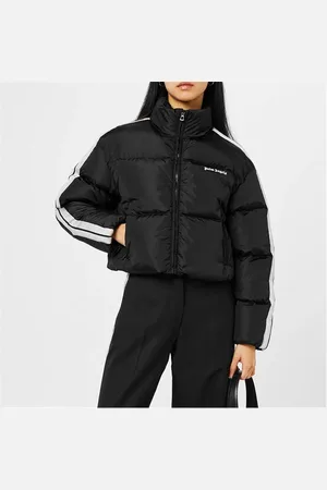 Palm Angels Cropped Track Padded Jacket