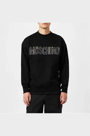 Moschino Stitched Logo Organic Cotton Sweatshirt