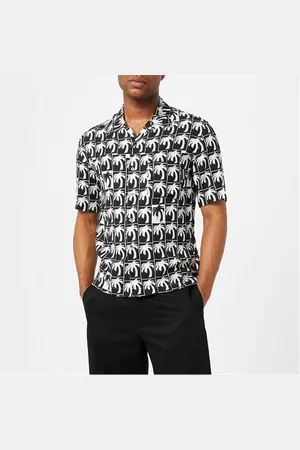 Palm Angels Palm-Tree Bowling Shirt