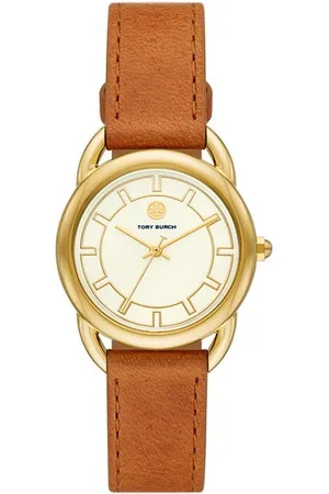 Tory Burch Ravello Three-Hand Leather Watch