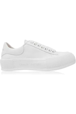 Alexander McQueen Leather Plimsole Sneakers