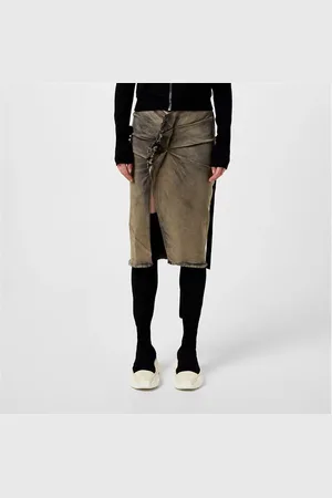 Rick Owens Edfu Denim Skirt
