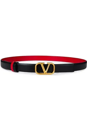 VALENTINO GARAVANI V Logo 2cm Reversible Belt