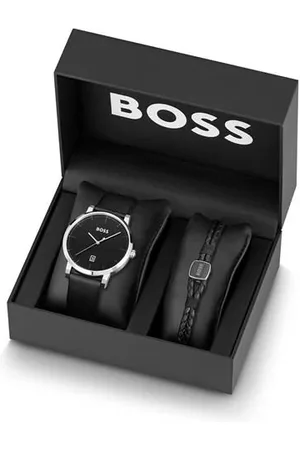 HUGO BOSS Gents Confidence Watch and Bracelet Gift Set