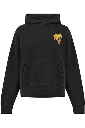 Palm Angels Burning Palm Tree Logo Hoodie