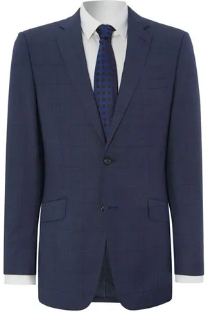 Simon Carter Window pane check regular suit jacket