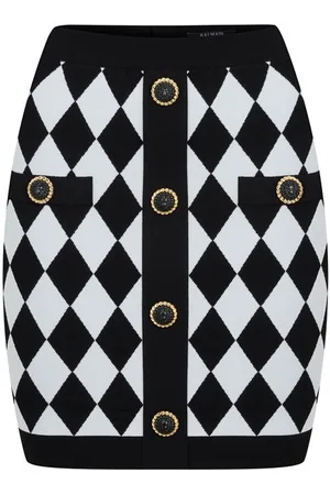 Balmain Diamond Knit Skirt