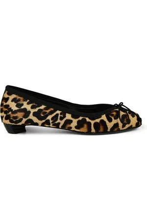 Alexander McQueen Leopard Armadillo Ballerinas