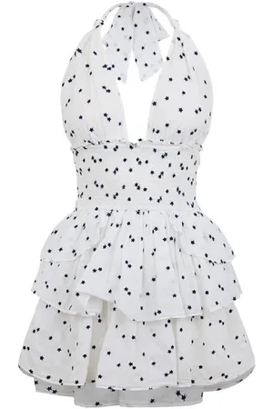LOVESHACKFANCY Deanna Halter Dress