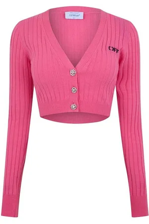 OFF-WHITE We Upside Down Crop Cardigan