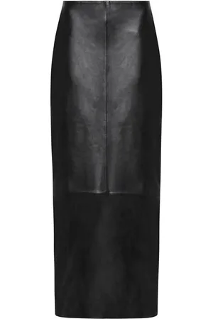 St Agni Leather Column Skirt