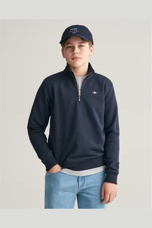 GANT Quarter Zip Logo Top Juniors