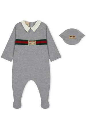 Gucci Onesie & Hat Set Babies