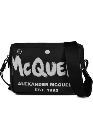Alexander McQueen Logo-Print Camera Bag