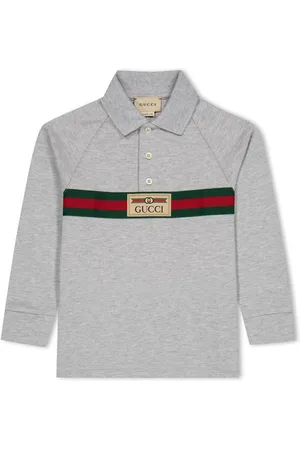Gucci Long Sleeve Logo Polo Shirt Junior