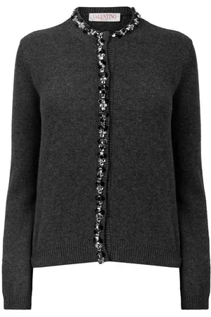 VALENTINO Embellished Wool Cardigan