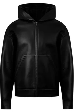 VALENTINO Hooded Leather Jacket
